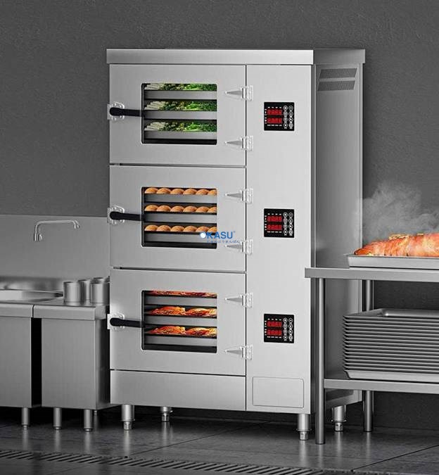 Tủ hấp trưng bày thực phẩm 3 cửa CHINENG CN-8009-WA-3 - ảnh 1