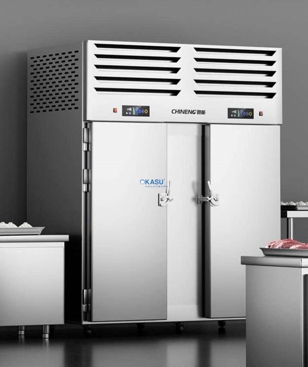 Tủ cấp đông nhanh nhiệt độ sâu 40 khay dạng xe đẩy CHINENG CN-CBY-SD40P-TC-80 - ảnh 1