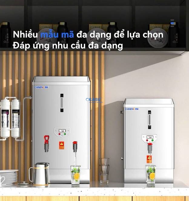 Máy đun nước sôi tự động hoàn toàn CHINENG CN-KSQ-8129-ZZ-15 (150L/giờ) - ảnh 3
