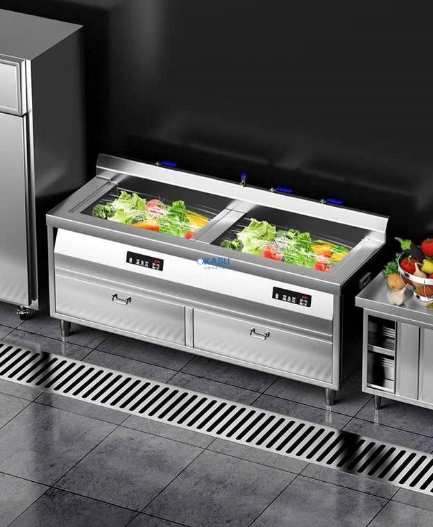 Máy rửa rau củ khử khuẩn tích hợp tinh lọc nước bằng chất xúc tác CHINENG CN-YSJK-JQS1800-B - ảnh 1