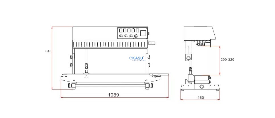 Máy hàn miệng túi liên tục dọc FRM-1010II - ảnh 2