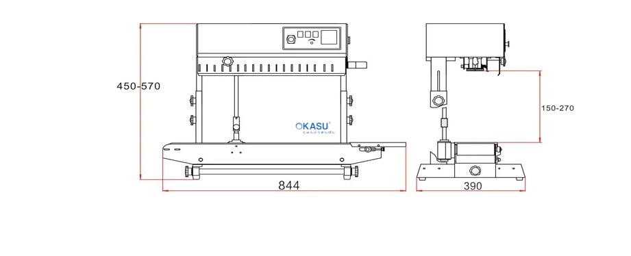 Máy hàn túi liên tục tự động dạng đứng FRB-770II - ảnh 2