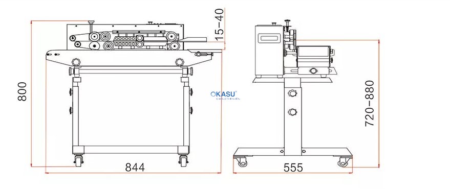 Máy hàn túi liên tục để sàn FRB-770III - ảnh 2