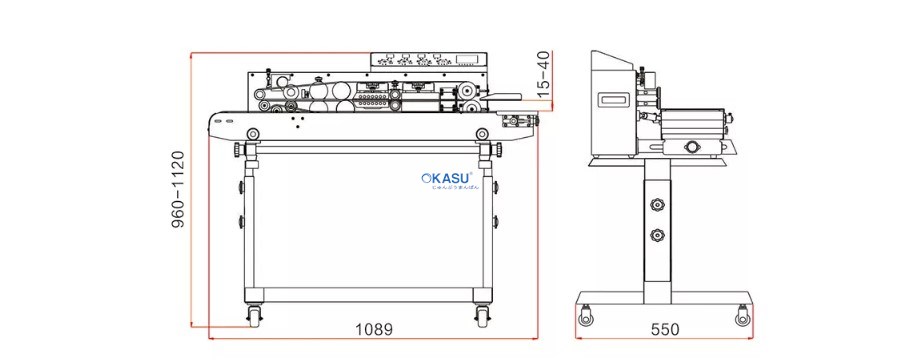 Máy hàn túi nhựa nhỏ tự động kiểu đặt sàn FRM-1010III - ảnh 2