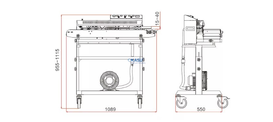 Máy hàn liên tục hút khí FRMC-1010III - ảnh 2