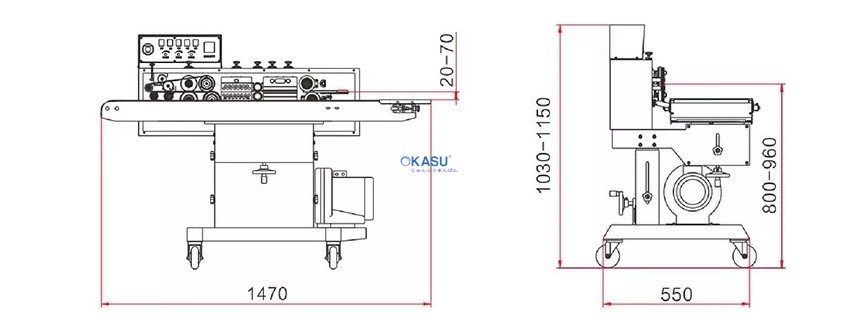 Máy hàn miệng túi bán tự động ngang có hút khí FRMC-1120W - ảnh 2