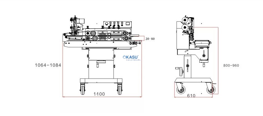 Máy hàn nhiệt túi nhựa có ruy băng màu FRS-1120W - ảnh 2