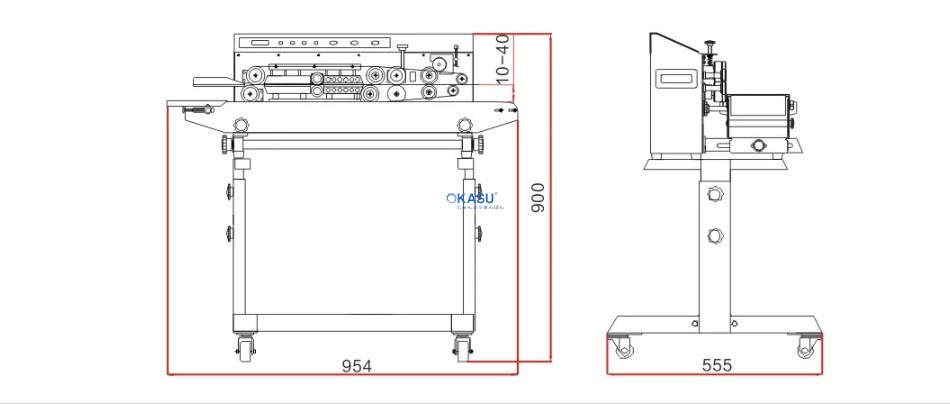 Máy hàn kín liên tục tự động kiểu đặt sàn FRM-810III - ảnh 2