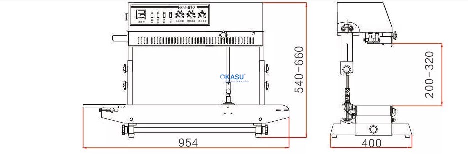 Máy hàn miệng túi đứng FRBM-810II  - ảnh 2