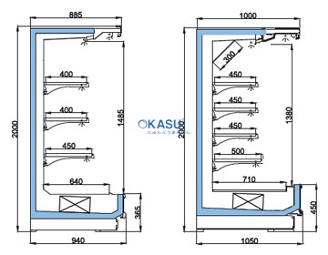 Tủ mát trưng bày rau củ dạng mở OPO SMM3V2-10SL - ảnh 1